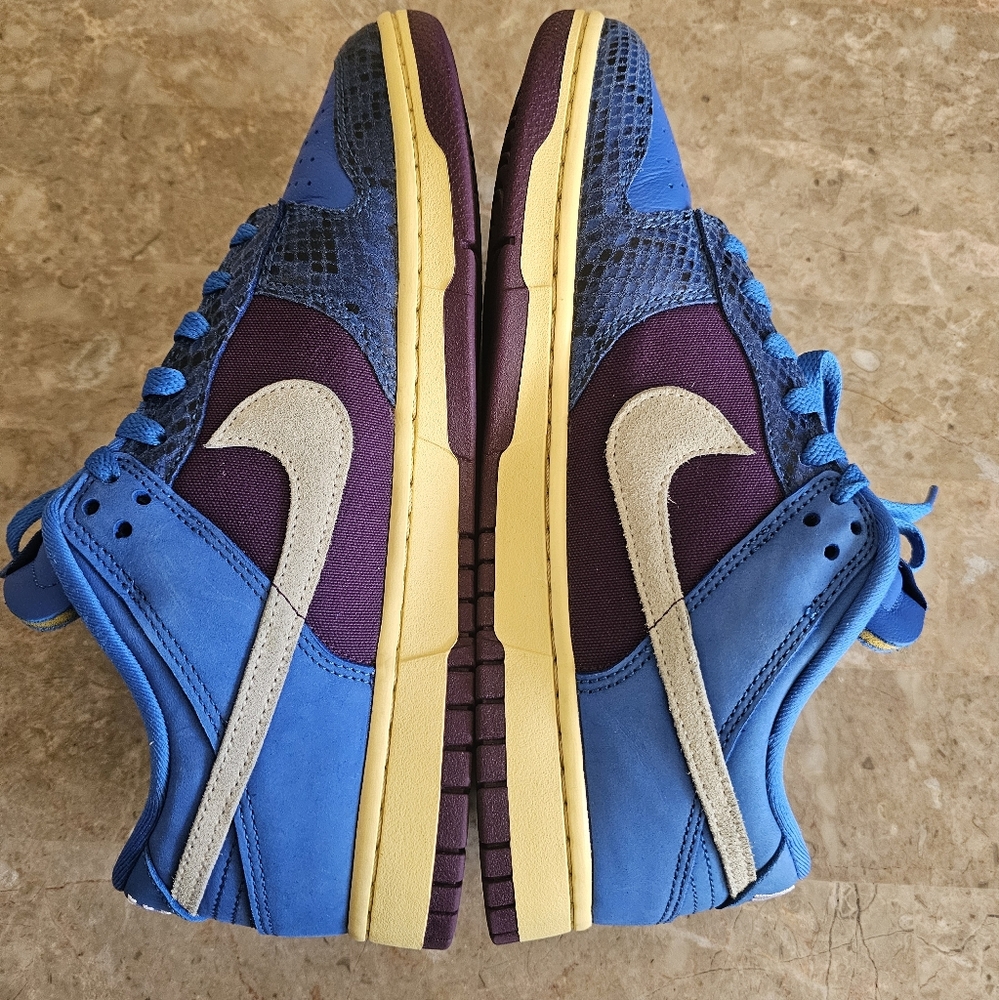 Nike Dunk Low Undefeated 5 On It Vs AF1 Blue-purple #DH6508-400 Men Size 10 - Picture 9 of 11